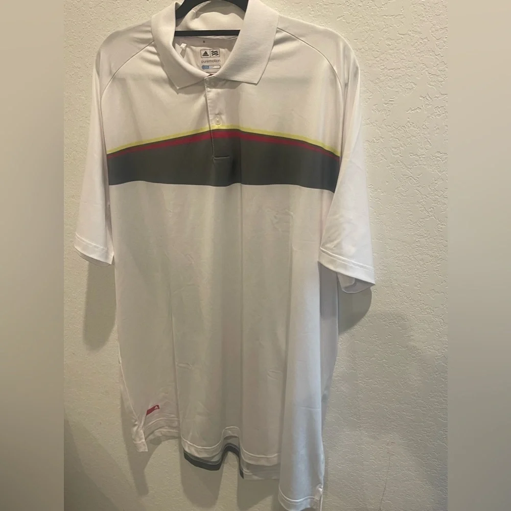 Adidas Golf Puremotion Cool max Short Sleeve Size ‎ 2XL